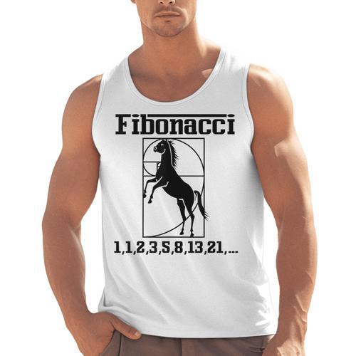 Nerdy Fibonacci Racing Car Horse Math Teacher Men Women Girls Kids Men Tank Top - teacherstshirts.com DE