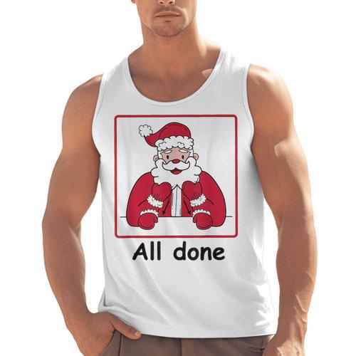 Retro All Done Christmas Special Ed Teacher Team Santa Women Men Tank Top - teacherstshirts.com