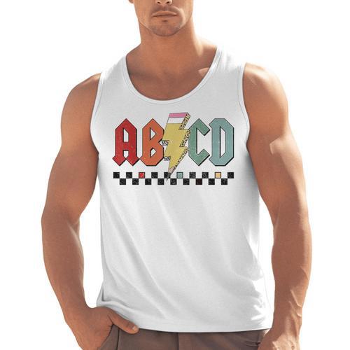 Rock Abcd Back To School Abcd Preschool Teacher Appreciation Men Tank Top - teacherstshirts.com DE