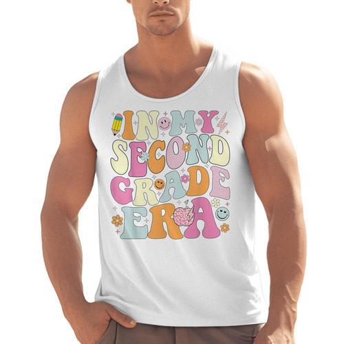 In My Second Grade Era 2nd Grade Girl Teacher Back To School Men Tank Top - teacherstshirts.com AU