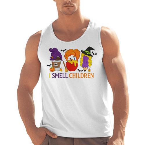I Smell Children Witch Teacher Halloween Trick Or Teach Men Tank Top - teacherstshirts.com AU