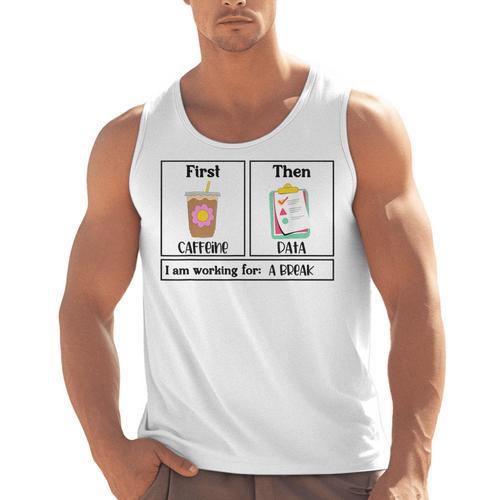 Special Education Teacher First Then Visual I Am Working For Men Women Girls Kids Men Tank Top - teacherstshirts.com UK