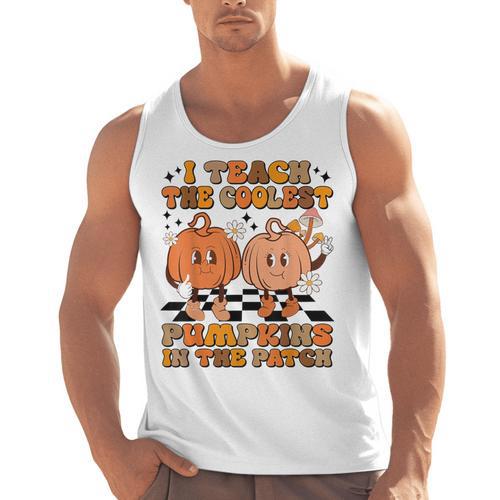 I Teach The Coolest Pumpkins In The Patch Teacher Halloween Men Tank Top - teacherstshirts.com DE