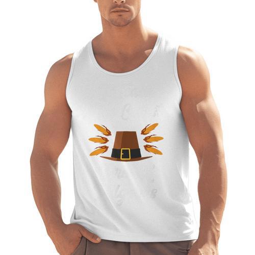 I Teach The Cutest Pre-K Pilgrims Thanksgiving Teacher Item Men Tank Top - teacherstshirts.com CA