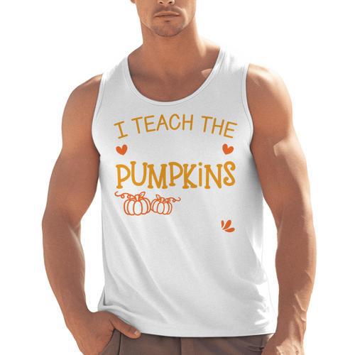 I Teach The Cutest Pumpkins In The Patch Shirt Teacher Men Tank Top - teacherstshirts.com AU