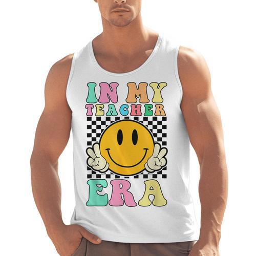 In My Teacher Era Retro Back To School Teacher Student Men Tank Top - teacherstshirts.com