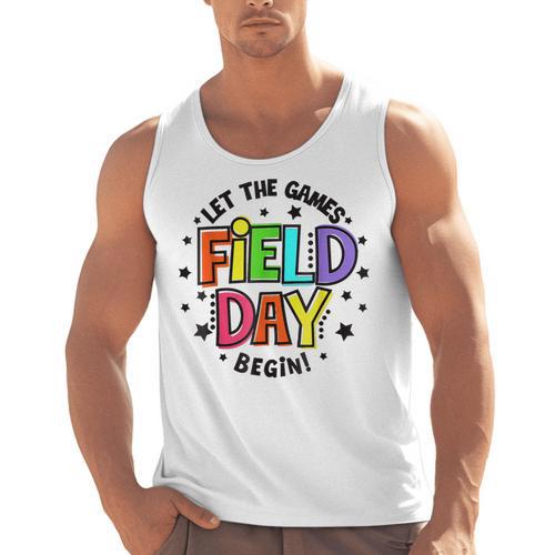 Teacher Student Field Day Let The Games Begin Field Day Men Tank Top - teacherstshirts.com DE