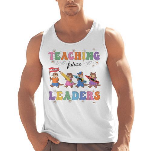 Teaching Future Leaders Otter Back To School Teacher Men Tank Top - teacherstshirts.com