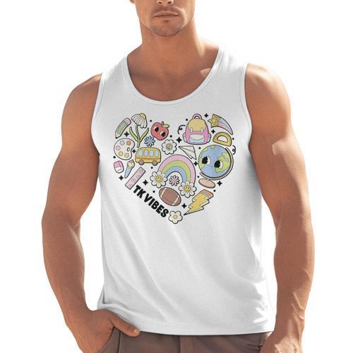 TK Vibes Back To School TK Kid Girl TK Team TK Teacher Women Men Tank Top - teacherstshirts.com DE