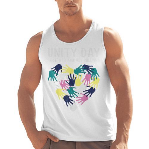 Together Against Bullying Unity Day Teachers Kids Toddler Men Tank Top - teacherstshirts.com AU