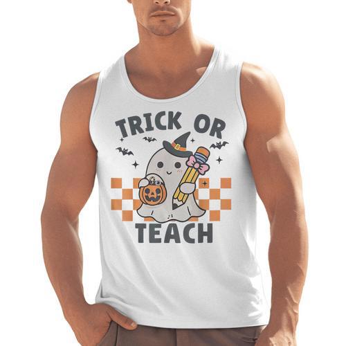 Trick Or Teach Teacher Men Tank Top - teacherstshirts.com AU