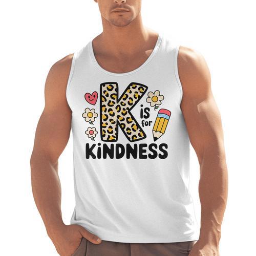 Unity Day Design Kindness Orange Teacher Kids Be Kind Men Tank Top - teacherstshirts.com