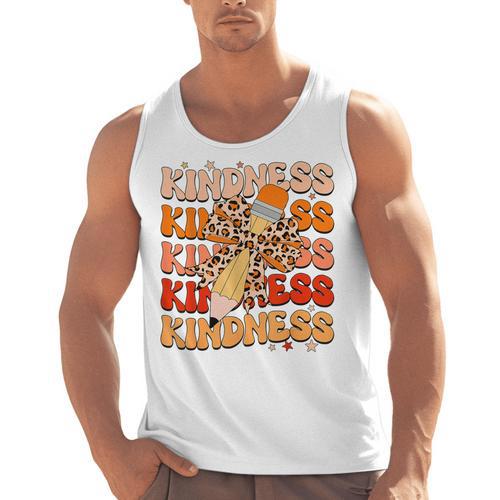 Unity Day Orange Kindness Teacher Bow Anti Bullying Be Kind Men Tank Top - teacherstshirts.com AU