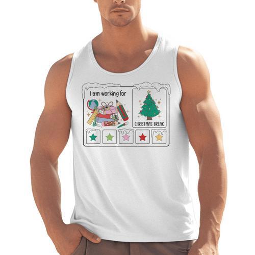 I Am Working For Christmas Break Special Education Teacher Men Tank Top - teacherstshirts.com AU