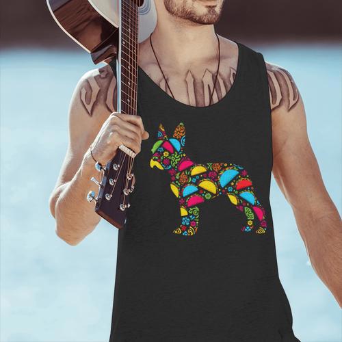 Boston Terrier Tacos Mexican Cinco De Mayo Taco Men Tank Top - Bostonterriersmerch.com