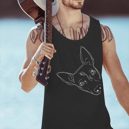 Dog American Hairless Terrier Men Tank Top - Bostonterriersmerch.com