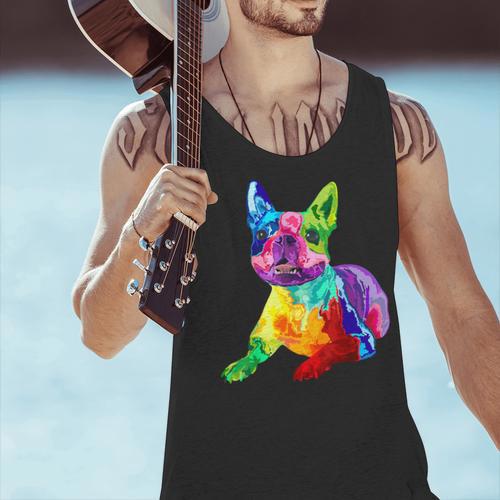 Dog Lover Boston Terrier Dog Colorful Boston Terrier Men Women Kids Men Tank Top - Bostonterriersmerch.com