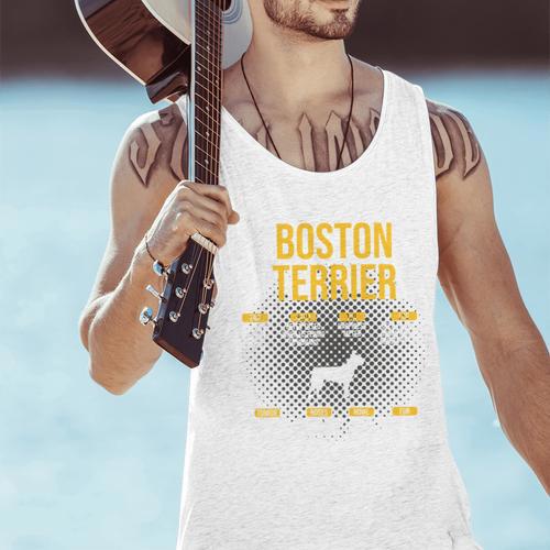 Anatomy Of Boston Terrier Dog Lover Men Tank Top - Bostonterriersmerch.com
