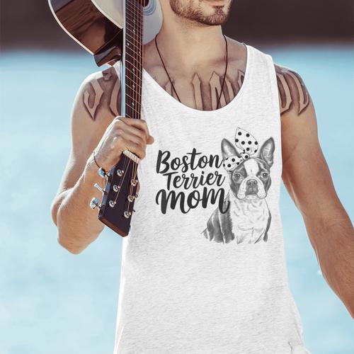Boston Terrier Dog Bostie Mom Idea For Women Men Tank Top - Bostonterriersmerch.com