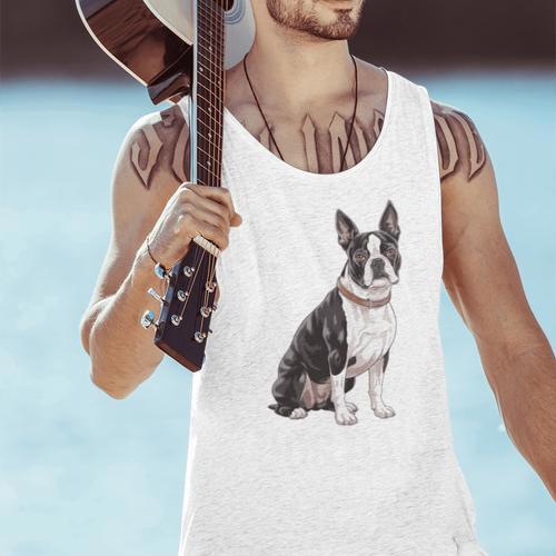 Boston Terrier Dog Dad Boston Terrier Dog Lovers Men Tank Top - Bostonterriersmerch.com