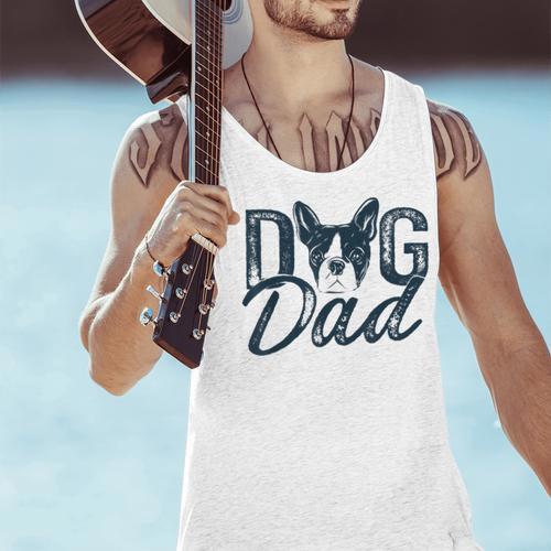 Boston Terrier Dog Dad Men Tank Top - Bostonterriersmerch.com