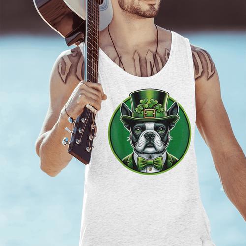 Boston Terrier Dog St Patricks Day Irish Pet Lover Men Women Kids Men Tank Top - Bostonterriersmerch.com