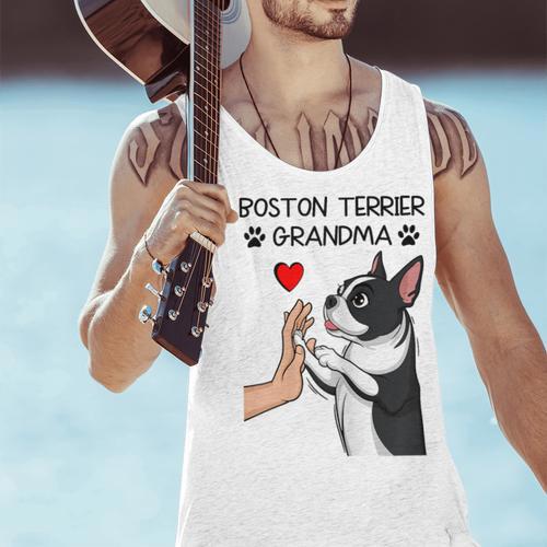 Boston Terrier Grandma Mother's Day Dog Mom Men Tank Top - Bostonterriersmerch.com