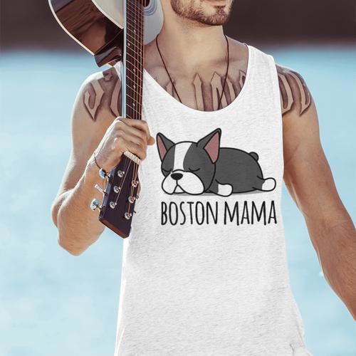 Cute Boston Terrier Boston Mama Men Tank Top - Bostonterriersmerch.com