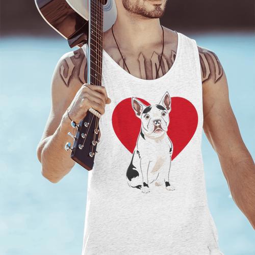Valentine's Day Boston Terrier Lover Men Tank Top - Bostonterriersmerch.com