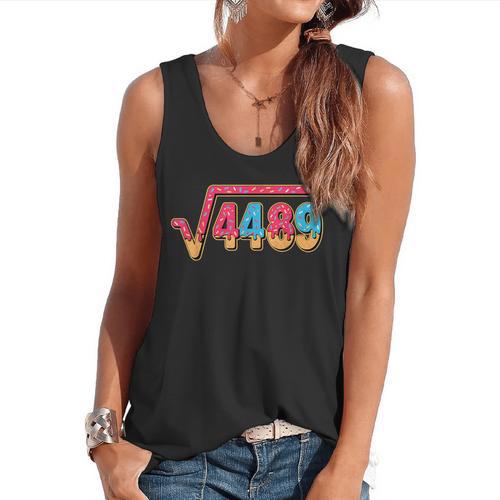 67 Ice Cream Drip Meme Math Teacher School Square Root 4489 Flowy Tank - teacherstshirts.com