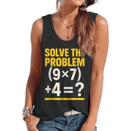 67 Meme Math Teacher School 6-7 Brain Rot Six Seven Flowy Tank - teacherstshirts.com UK