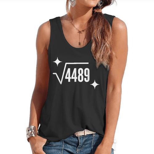 67 Meme Square Root 4489 Slang Math Teacher Men Women Flowy Tank - teacherstshirts.com AU