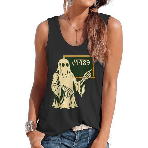 67 Meme Square Root 4489 Slang Math Teacher Skeleton Flowy Tank - teacherstshirts.com