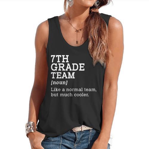 7th Grade Team Back To School Teacher Seventh Grade Team Flowy Tank - teacherstshirts.com DE