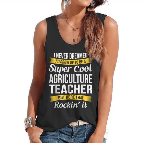 Agriculture Teacher Appreciation AG Teacher Flowy Tank - teacherstshirts.com AU