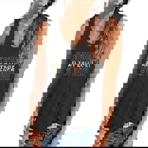 Art Teacher Artist Teacher School Teaching Future Artists Flowy Tank - teacherstshirts.com