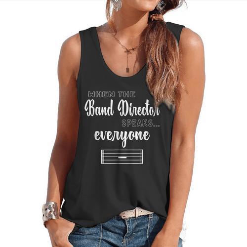 Band Director Shirt Music Teacher Appreciation Flowy Tank - teacherstshirts.com