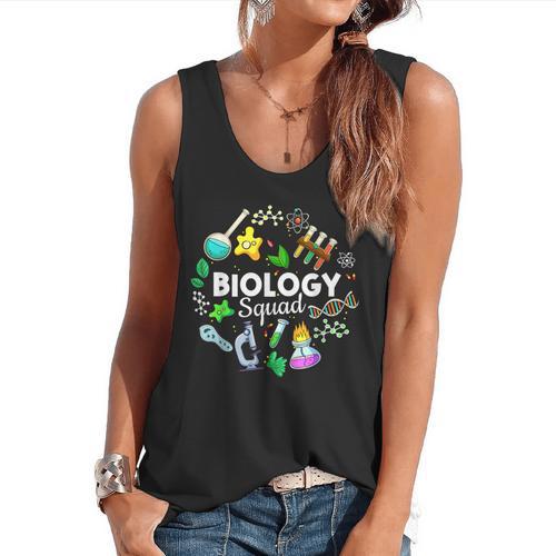 Biology Squad Science Teacher Student Biologist Flowy Tank - teacherstshirts.com AU