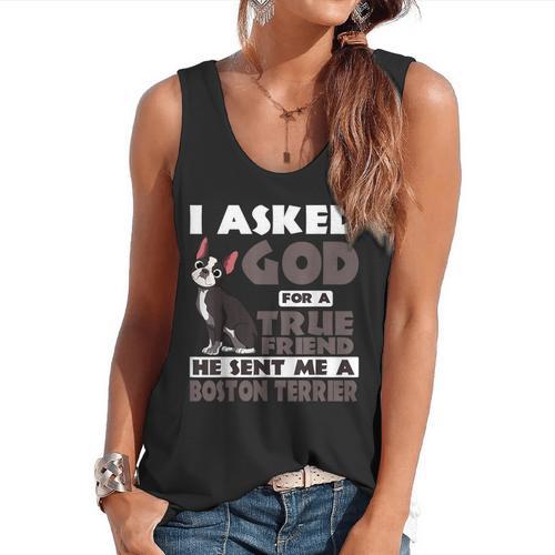 Boston Terrier American Gentleman Non-Sporting Dog Lover Flowy Tank - Bostonterriersmerch.com