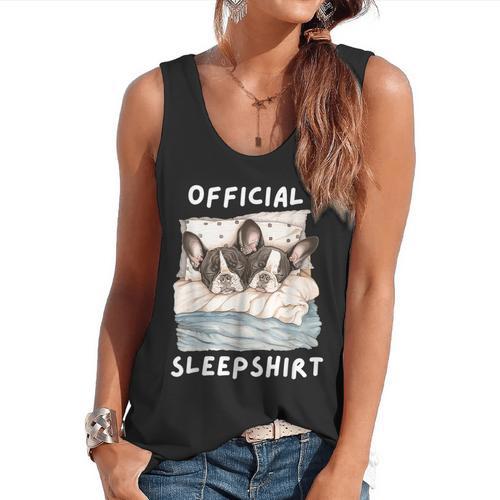 Boston Terrier Dog Official Sleepshirt Pajamas Nightgown Men Women Girls Kids Flowy Tank - Bostonterriersmerch.com