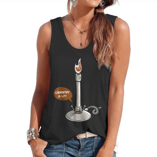 Chemistry Burner Science Lover Biology Chemistry Teacher Flowy Tank - teacherstshirts.com AU