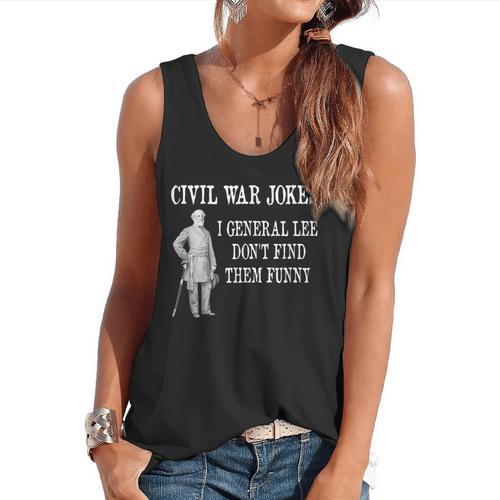 Civil War For History Buff & History Teachers For Men Women Girls Kids Flowy Tank - teacherstshirts.com AU