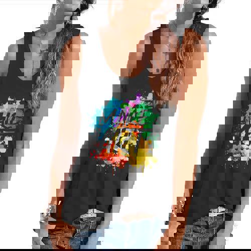 Cool Art For Men Women Artist Teacher Painter Artists Paint Flowy Tank - teacherstshirts.com