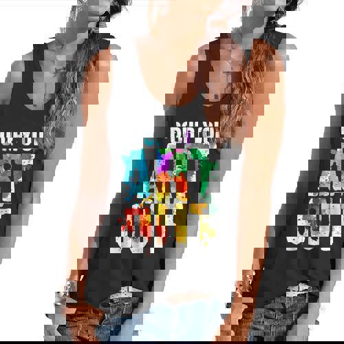 Cool Artist For Men Women Painter Art Teacher Paint Artists Flowy Tank - teacherstshirts.com