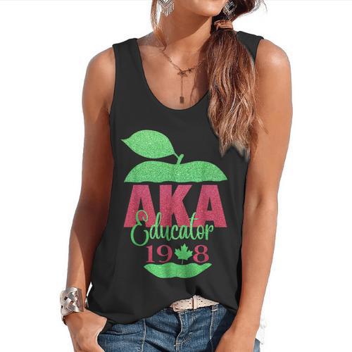 Cute Pretty Educators & Teacher Aka Educator Flowy Tank - teacherstshirts.com AU