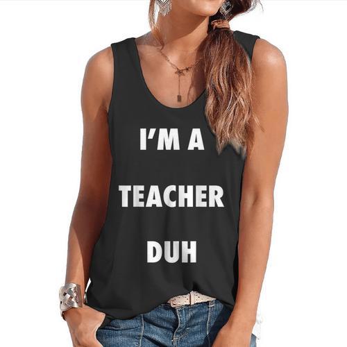 Easy Halloween Teacher Costume Shirt For Men Women Kids Flowy Tank - teacherstshirts.com CA