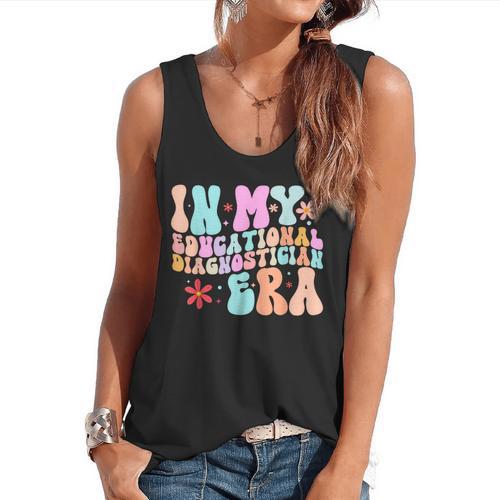 In My Educational Diagnostician Era Learning Support Teacher Flowy Tank - teacherstshirts.com DE