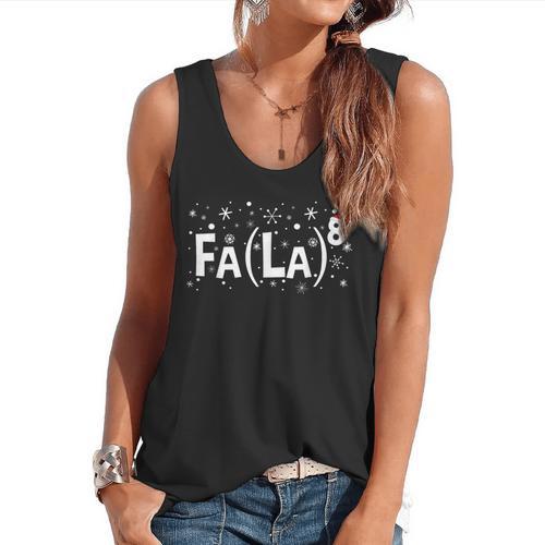 Fa La 8 Shirt Math Teacher Christmas Flowy Tank - teacherstshirts.com UK