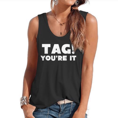 Fun Summer Tag You'Re It Teacher Vacation T-Shirt For Men Women Girls Kids Flowy Tank - teacherstshirts.com