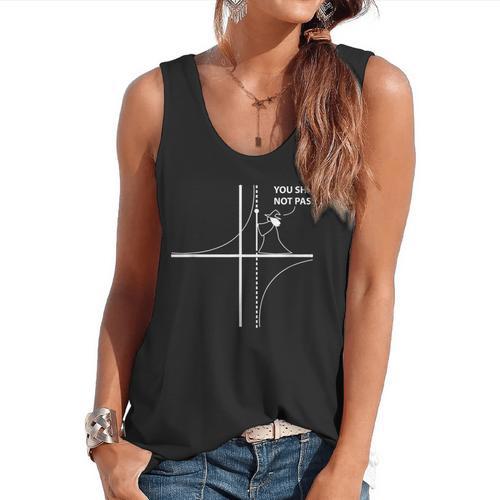 Function Asymptote Geek Math Pun Teacher Flowy Tank - teacherstshirts.com